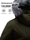 Wantdo Women's Waterproof Jacket Insulated Winter Coat Winter Puffer Coat with Removable Faux Fur Hood