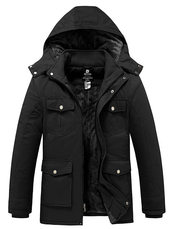 Men s Winter Coat Thicken Military Cotton Jacket Warm Fleece Parka Jac
