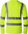 Ubon Hi Vis Shirts for Men, Safety Shirts Long Sleeve High Visibility Reflective Construction Shirts for Work 3-Pack