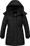 ZSHOW Girl's Winter Coats Hooded Outerwear Puffer Jacket Water Resistant Warm Long Parka