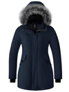 Women's Down Jacket Waterproof Snow Coat Warm Puffer Parka Jacket with Faux Fur Hood Arctic I