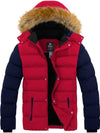 Men's Winter Puffer Coat Warm Faux Fur Hooded Jacket Valley II
