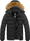 Men's Winter Puffer Coat Warm Faux Fur Hooded Jacket Valley II