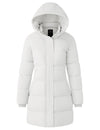 Women's Recycled Winter Coat Long Hooded Puffer Jacket