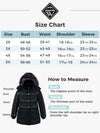 Wantdo Women's Plus Size Coat Quilted Winter Puffer Jacket Thicken Hooded Parka Coat