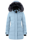 Women's Long Hooded Quilted Winter Coat