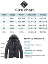 Wantdo Men's Winter Coat Windproof Puffer Jacket Padded Winter Coat with Detachable Hood