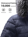 Wantdo Women's Winter Coat Hip-Length Warm Puffer Jacket Quilted Winter Jacket with Hood