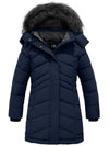 ZSHOW ZSHOW Girls' Winter Coat Water Resistant Long Parka Navy 6/7 