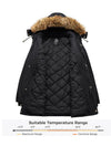 Men's Winter Coat Windproof Military Cotton Jacket Warm Thicken Parka Jacket with Removable Fur Hood