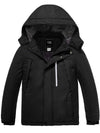 ZSHOW ZSHOW Boy's Waterproof Ski Jacket Windbproof Thick Winter Parka Coat Black 6/7 