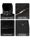 Men's Winter Coat Thicken Military Cotton Jacket Warm Fleece Parka Jacket with Removable Hood