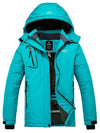 teal winter coat weatherproof