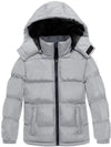 Boys Padded Winter Coat Warm Puffer Jacket with Hood Windproof