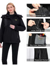 Women's Waterproof Winter Coat Ski Jacket 8301WH