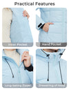 Women's Recycled Winter Coat Waterproof Puffer Jackets With Hood