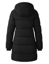 Women's Recycled Winter Coat Long Hooded Puffer Jacket