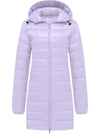 Women's Packable Puffer Coat Hooded Lightweight Long Winter Coats ThermoLite Long