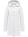 Women's Packable Puffer Coat Hooded Lightweight Long Winter Coats ThermoLite Long