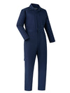 Long Sleeve Coveralls for Men, Zip Front Cotton Twill Work Coverall, Action Back Jumpsuit with Pockets