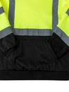 Ubon Hi Vis Hoodies for Men, High Visibility Hoodie Reflective Safety Sweatshirts Construction Workwear Black Bottom