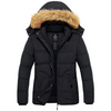 ZSHOW Boy's Jacket Quilted Winter Coat Water Resistant Windproof Puffer Jacket with Hood Black 6/7