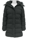 Wantdo Women's Long Puffer Jacket Quilted Winter Coat Thicken Hooded Parka Jacket