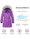 ZSHOW ZSHOW Girls' Long Winter Parka Coat Fleece Puffer Jacket with Detachable Hood 