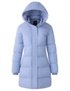 Women's Recycled Winter Coat Long Hooded Puffer Jacket