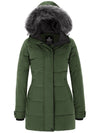 Women's Long Hooded Quilted Winter Coat