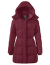 Wantdo Women's Hooded Puffer Jacket Warm Winter Coat Quilted Winter Outerwear