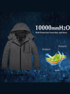 ZSHOW ZSHOW Boy's Waterproof Ski Jacket Outdoor Warm Winter Coat Windproof Snow Coat 