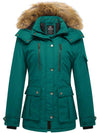 Women's Warm Winter Parka Coat with Removable Faux Fur Hood GOV04