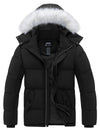 Skieer Men's Hooded Puffer Jacket Outdoor Waterproof Winter Coat