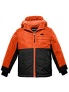 kids warm winter jackets Orange Red