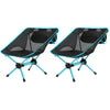 Ubon Ubon Ultralight Foldable Camping Chair Blue 2 Pack 