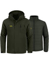 Wantdo Men's Waterproof 3 in 1 Snowboarding Jackets with Detachable Puffer Coat Alpine I Army Green S 
