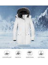 Wantdo Women's Warm Winter Coat Long Puffer Jacket with Faux Fur Trimmed Hood Acadia 40 