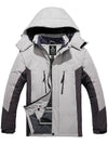 Wantdo Men's Mountain Jacket Waterproof Winter Ski Coat Fleece Snowboarding Jackets Atna 012 Gray S 