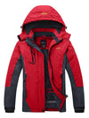 Red Women's Waterproof Winter Ski Jacket & Rain Jacket with Hood