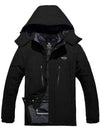 Wantdo Men's Mountain Jacket Waterproof Winter Ski Coat Fleece Snowboarding Jackets Atna 012 Black S 