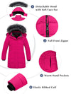 Wantdo Girl's Long Winter Coat Parka Warm Puffer Jacket 