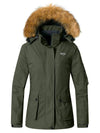 Wantdo Women's Waterproof Ski Jacket Winter Parka Jacket Snow Coat Atna 110 Army Green S 