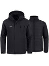 Wantdo Men's Waterproof 3 in 1 Snowboarding Jackets with Detachable Puffer Coat Alpine I Black S 