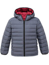 Wantdo Boy's Packable Lightweight Winter Coat Hooded Quilted Puffer Jacket Gray 6/7 