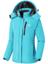 Wantdo Women's Ski Jacket Winter Coats Fleece Lined Rain Jacket Atna 120 Light Blue S 