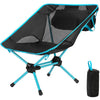 Ubon Ubon Ultralight Foldable Camping Chair Blue 1 Pack 