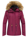 Burgundy womens mountain coats on sale
