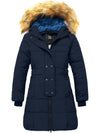 ZSHOW ZSHOW Girls' Long Winter Coat Parka Water Resistant Warm Puffer Jacket Navy 6/7 
