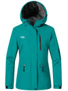 Wantdo Women's Winter Coats Waterproof Ski Jacket Snowboarding Jacket Atna 111 Teal S 